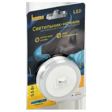 LIGHTING Светильник-ночник светодиодный 006 круг 220В IEK