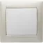Выключатель одноклавишный, в рамку, белый
