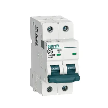 Выключатель автоматический 2P кривая C 6A 10кА ВА-105