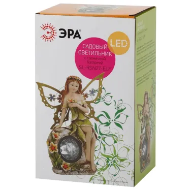Садовый светильник на солнечной батарее, полистоун, цветной, 27 см SL-RSN27-ELF