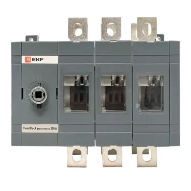 Рубильник 250A 3P реверсивный без рукоятки управления TwinBlock