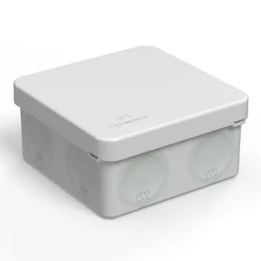 Коробка распределительная для прямого монтажа двухкомпонентная безгалогенная (HF) 80х80х40 (132шт/кор)