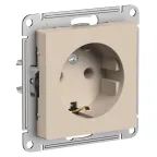 ATLASDESIGN РОЗЕТКА с заземлением, 16А, механизм, ПЕСОЧНЫЙ