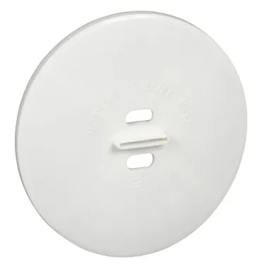 Розетка потолочная с удлиненной осью белая