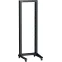 Стойка однорамная на роликах LINEA F 42U 600х600мм черная