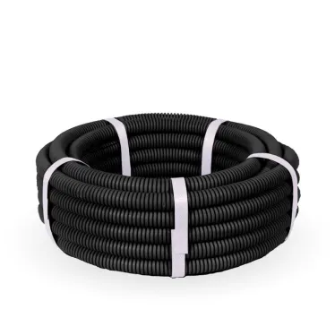 Труба гофрированная ПНД легкая безгалогенная (HF) стойкая к ультрафиолету с зондом д16