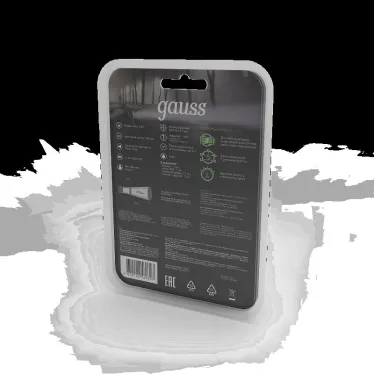 Фонарь светодиодный налобный 5 Вт 180 лм Черный IP40 аккумуляторный Li-ion 500мАч GFL Gauss