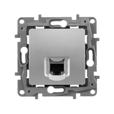 ETIKA Розетка компьютерная RJ45 категория 6 UTP алюминий