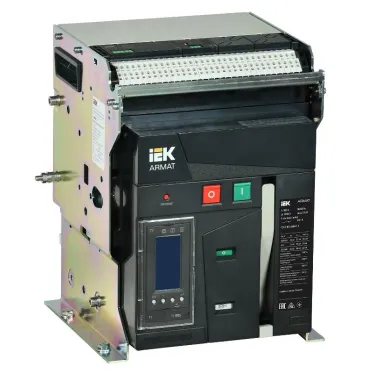 Выключатель автоматический воздушный ARMAT стационарного исполнения 3P типоразмер A 55кА 800А расцепитель TY с комплектом аксессуаров 220В: мотор привод катушка включения катушка отключения