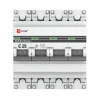 Выключатель автоматический четырехполюсный 25А С ВА47-63 4.5кА PROxima