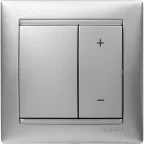 VALENA Рамка 1 пост горизонтальная алюминий