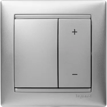 VALENA Рамка 1 пост горизонтальная алюминий