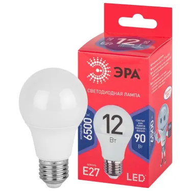 Лампа светодиодная LED A60-12W-865-E27 R (диод, груша, 12Вт, хол, E27) (10/100/2000)