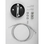 Светильник светодиодный Geometria Delta SPO-152-B-40K-048 48Вт 4000К 3500Лм IP40 800*800*80 черный подвесной