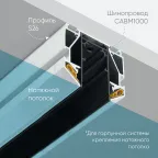 Угловой элемент для профиля S26 Feron