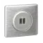 Celiane Панель лицевая розетки USB титан