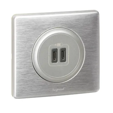 Celiane Панель лицевая розетки USB титан