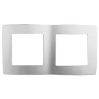 Рамка на 2 поста, Эра12, алюминий, 12-5002-03