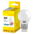 Лампа LED ALFA G45 шар 10Вт 230В 4000К E27 IEK