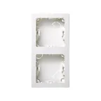 Рамка на 2 поста вертикальная 75х146 мм, S73L, белый