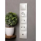 Валенсия Рамка 5-местная жемчуг