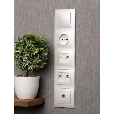 Валенсия Рамка 5-местная жемчуг