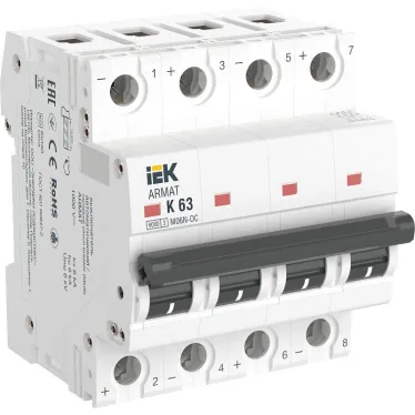 ARMAT Автоматический выключатель M06N-DC 4P K 63А IEK