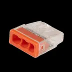 Клеммы монтажные PTC-3P 2273-243 450V 32A 0,14-4.0mm2 , 3 отверстия, прозрачные, с пастой, 100 шт.