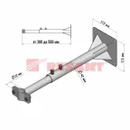 Кронштейн для мачт Крым телескопический 30-50 см,