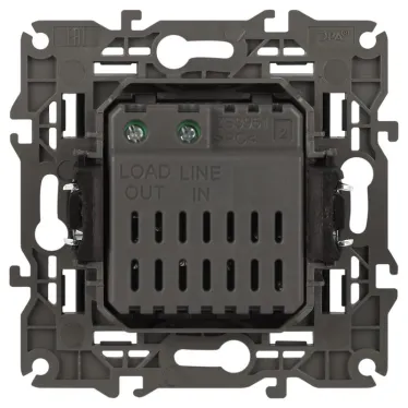 Светорегулятор поворотно-нажимной, 400ВА 230В, Эра Elegance, антрацит,14-4101-05