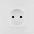 ETIKA Розетка без заземления белая