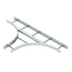 Т-образная секция лестничного лотка 60х200 мм R-500 мм