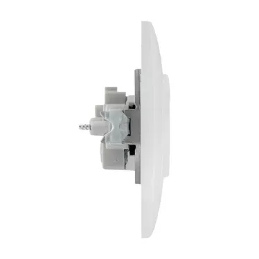 Валенсия розетка 1-местная б/з 10А белая с защ. штор.