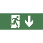 Этикетка самоклеющаяся 350х130мм Фигура/стрелка вниз SSA-101 INFO-SSA-103
