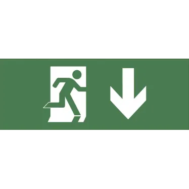 Этикетка самоклеющаяся 350х130мм Фигура/стрелка вниз SSA-101 INFO-SSA-103