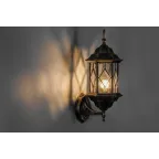 Светильник НБУ-60w вверх Е27 IP44 черный/золото