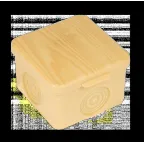 Коробка распаячная КМР-030-037 пылевлагозащищенная без мембранных вводов (73х73х49) светлое дерево PROxima