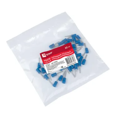 Наконечник штыревой плоский изолированный НШПИ 1.0-2.5 (уп.50шт) PROxima