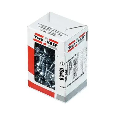 Шуруп универсальный 4х16 потайная головка, остроконечный, оцинкованный (200шт) - коробка