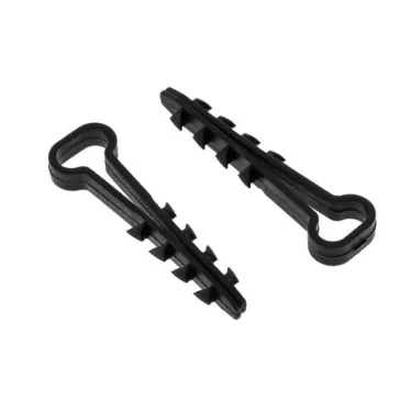 Дюбель-хомут для плоского кабеля 5-8мм нейлон черный Simple (100шт)