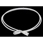 Патч-корд категории 5E UTP LSZH 1м slim колпачок с язычком белый