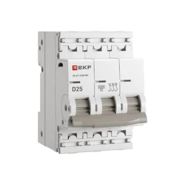 Автоматический выключатель ВА 47-63N MA 3P 25А (D) 6кА без теплового расцепителя PROXIMA