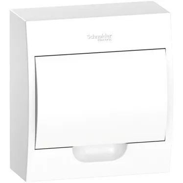 Щит распределительный навесной белый City9 (ЩРн-П-8) дверь белая на 8 модулей IP40