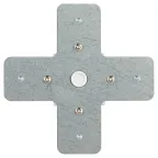Коннектор TR-1PA-СX-WH X-образный для однофазного шинопровода белый