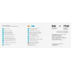 Светильник светодиодный ДБП 8 Вт 680 лм 4000К AC 220В Белый IP65 круг D140х48мм Пластик ЖКХ Elementary Gauss