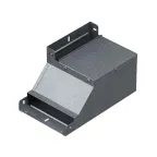 Поворот вертикальный вверх левый к лотку 300х50, толщина 1,0 мм, Сендзимир цинк