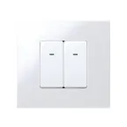 Выключатель однополюсный узкий с контрольной подсветкой 10А 250В S27 белый