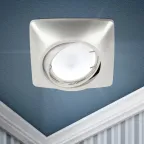 Светильник встраиваемый KL64A PS литой пов. MR16 12V/220V 50W перламутровое серебро (100/1200)