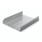 Металлический лоток неперфорированный 400х80х3000, толщина 1,0 мм, Сендзимир цинк