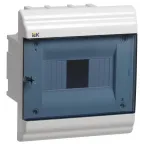 Щит распределительный встраиваемый ЩРв-П-6 IP41 пластиковый белый прозрачная дверь PRIME